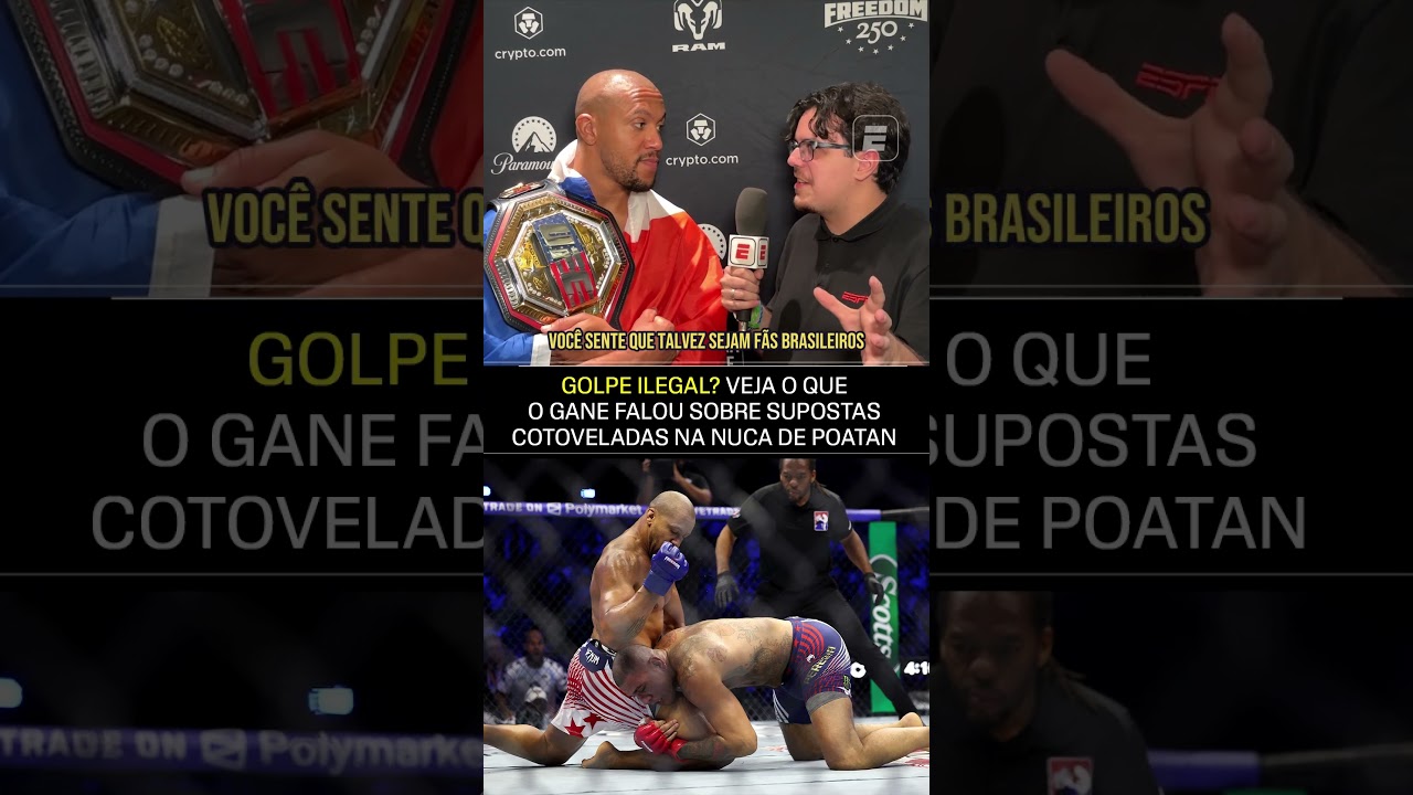 CIRYL GANE FALOU SOBRE ALGUMAS ALEGAÇÕES DE GOLPES ILEGAIS EM POATAN #shorts