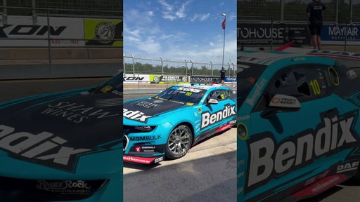 The first laps complete for Zach Bates in Matt Stone Racing machinery
