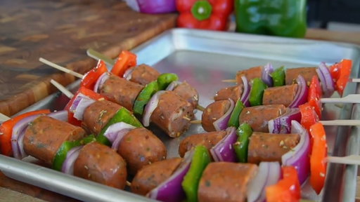 Italian Style Kebabs | aidells® x Blackstone