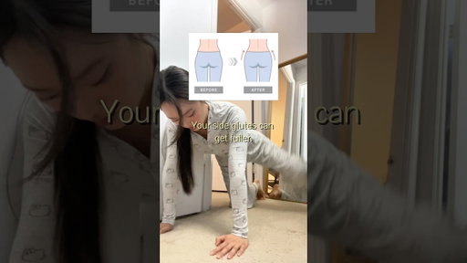 Easy butt exercises 🍑 #athomeworkout