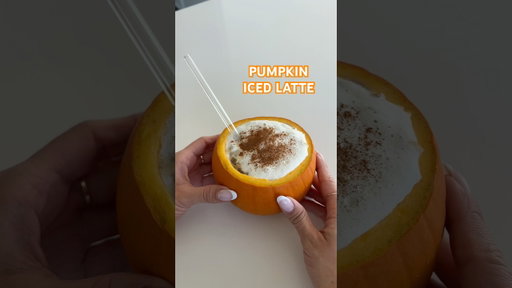 Pumpkin Iced Latte!🎃