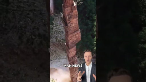 Cliff Collapse Incredible Smash | Man News (via fabioreisgeo/ig) #waitforit #rock #smash #soundon