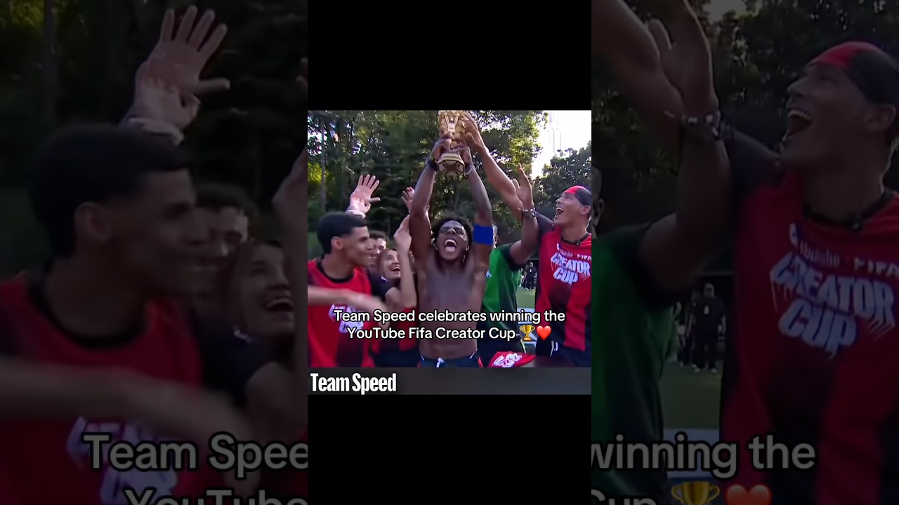 TEAM SPEED WINS THE YOUTUBE FIFA CREATOR CUP🎉 #marlon #mar3lg #twitchclips #shorts #GiftfromYouTube
