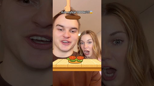 KDO UDĚLÁ LEPŠÍ BURGER VYHRÁVÁ 1000KC?!😱 #kubaadanca #challenge #vztahy #couple