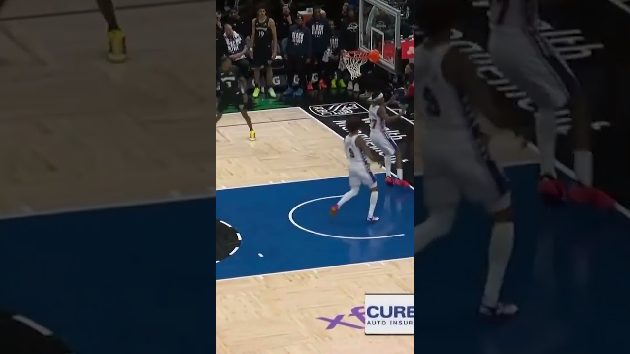 Tyrese Maxey LEFTY JAM over Anthony Edwards 😱🔥