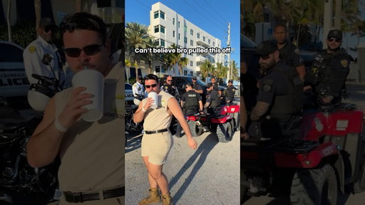 He got all the police officers attention