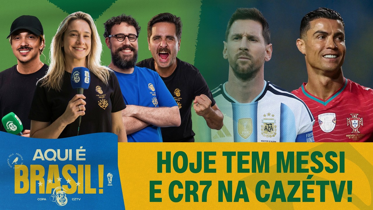 HOJE TEM CR7 E MESSI EM SEQUÊNCIA NO ÚLTIMO DIA DA FASE DE GRUPOS DA COPA!  | AQUI É BRASIL