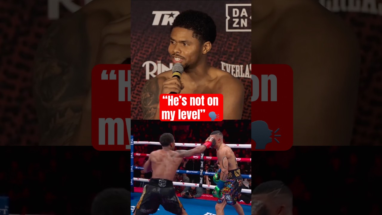 Shakur Stevenson after beating Teofimo Lopez 😤 (via @DAZNBoxing)