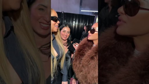 Kim Kardashian and Mariah Carey at Gucci Cruise show