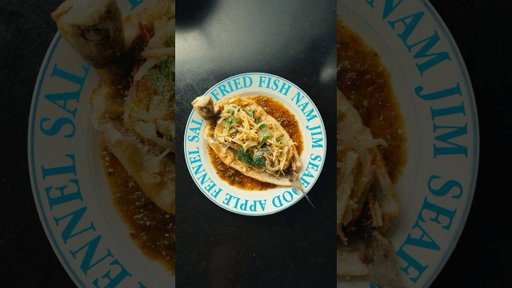 Fried Fish | Nam Jim Seafood | Apple and Fennel Salad