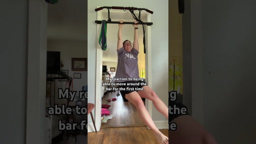 I couldn’t even lift my hand off the bar a week prior