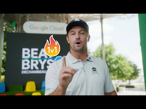 Bryson DeChambeau goes 1v1 with golfers using Google AI