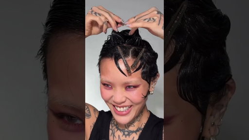 Heart shaped hair!!! 😍