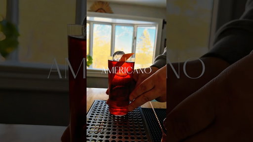 AMERICANO - One of the best Summer cocktails there is. Even though I filmed this in the winter