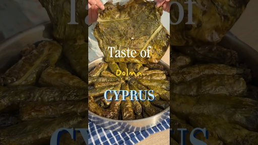 Dolma in Cyprus - stuffed vine leafs #dolma #cyprusfood #tasteofcyprus