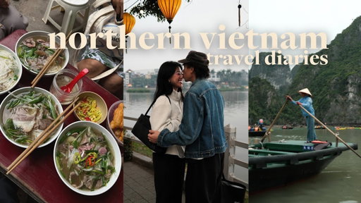 Northern Vietnam Travel Vlog 🇻🇳 Cafe Culture, So Much Food & Ha Long Bay
