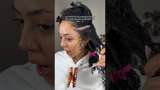 would you believe me if i told you i used ONE styling product? #curlyhair #curlyhairproducts
