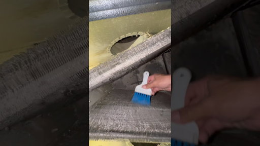This Evap Coil needed attention…😷 #hvaclife #hvactraining#bluecollar #skilledtrades #hvac