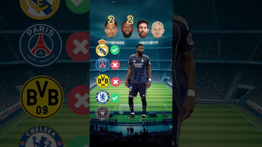 Comparaciones🔥 Bellingham vs Rüdiger vs Messi vs Ryerson #football