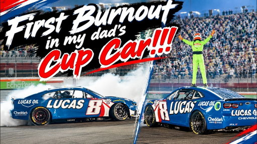 MY FIRST BURNOUT IN MY DAD's CUP CAR | Brex Ep. 63