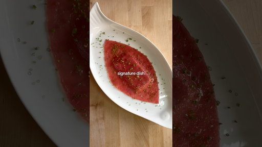 How to Make Eric Ripert’s Tuna Carpaccio 🐟🐟 #shorts #recipes