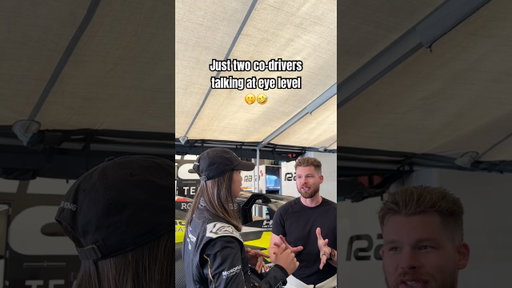 Just two co-drivers talking at eye level 🫢🤣 #rafaracing #funny