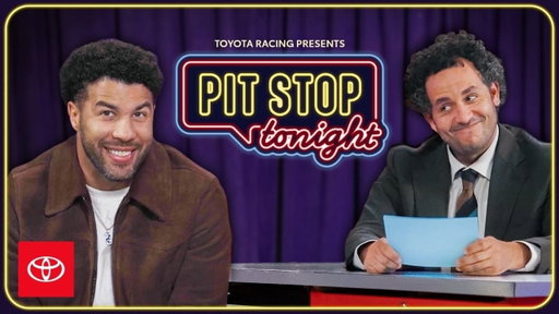 Bubba Wallace Pulls Into Pit Stop Tonight with Kareem Rahma | Toyota