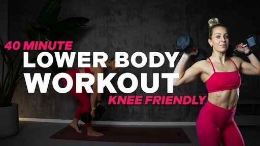 40 MIN LOWER BODY WORKOUT | KNEE FRIENDLY | GLUTES & HAMSTRING BURN | NO JUMPING | With Dumbbells