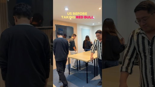 Before and After Taking Red Bull