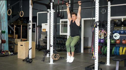 Hanging Knee Raise + Straight Leg Lower