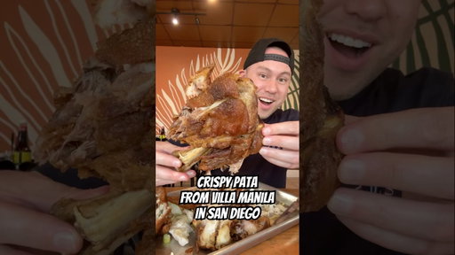 HUGE Crispy Pata from Villa Manila in San Diego #sandiego #filipino #filipinofood #fried