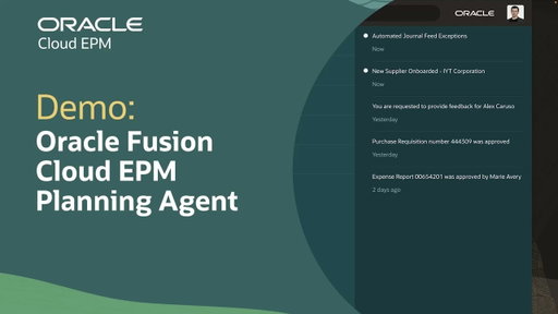 Planning AI Agent in Oracle Cloud EPM: Demo