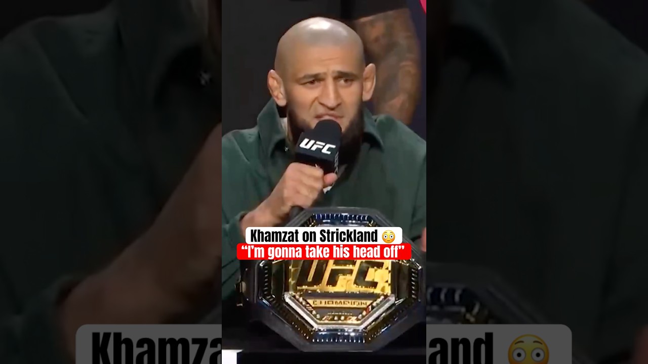 Khamzat Chimaev didn't hold back on Sean Strickland (via @ufc)