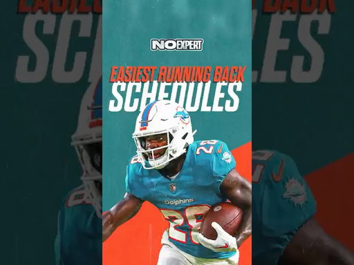 Easiest RB Schedules for Fantasy Football 2025 #fantasyfootball #fantasyfootballtips #nfl