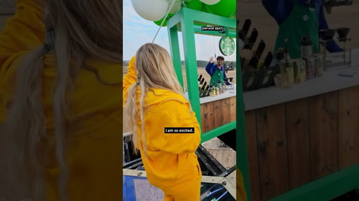 Yes, @MrBeast put Alison in the sky for 30 days and we sent her the ultimate Starbucks delivery