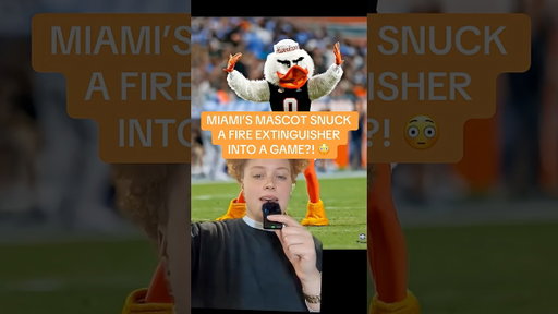 MIAMI'S MASCOT SNUCK A FIRE EXTINGUISHER INTO A GAME?! 🤯