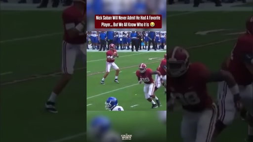 Saban is too good of a guy to say he had a favorite… but we all know who it is