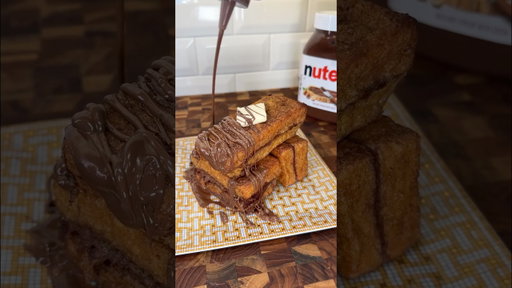 Nutella French Toast 🍞 #shorts