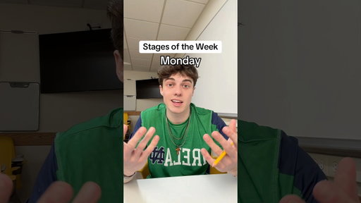 Stages of the Week 📆 (pt. 2)
