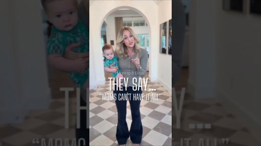 Mom To 5 Boys 👩 THEY SAY... MOM CAN'T HAVE IT ALL #dadlife #momchallenge #momlife #shorts