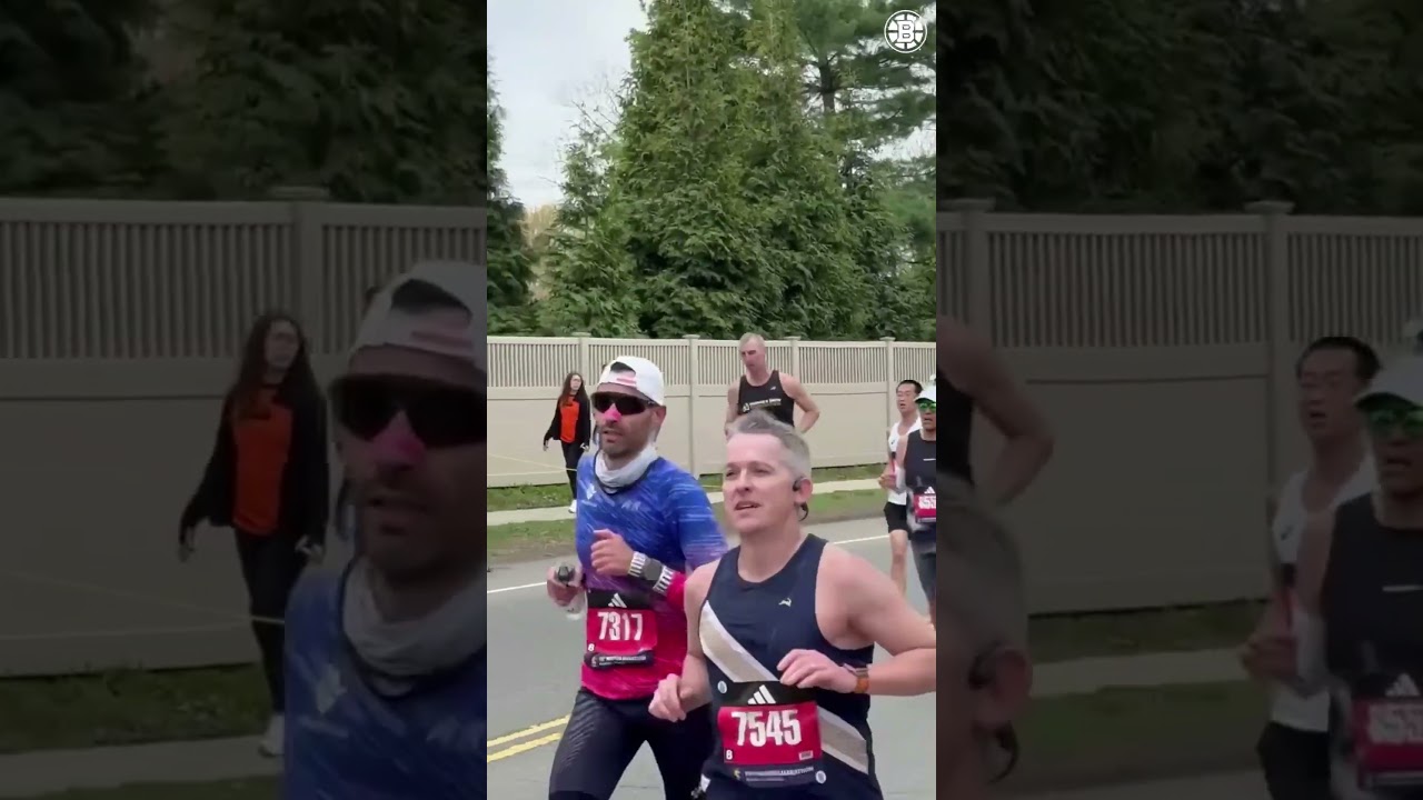 Big Zee back at it for the Boston Marathon