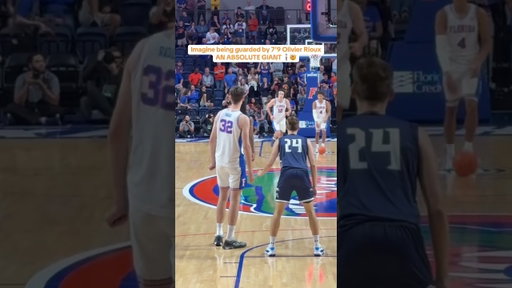 7’9 Olivier Rioux makes his Florida Gators debut 🐊#tickpick #floridagators #collegebasketball #cbb