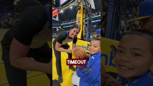 Surprising Fans In The Last Row With Courtside Seats!