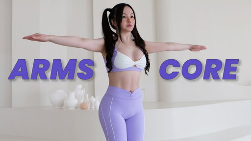 15 Min Core, Arms and Back Workout - No Equipment, At Home Workout