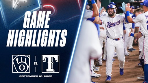 Brewers vs. Rangers Game Highlights (9/10/25) | MLB Highlights