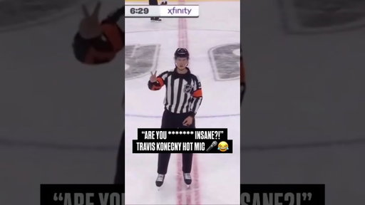 Hot Mic Catches Travis Konecny Losing It Over a Penalty Call 🎤😤 #nhl #flyers #nhldaily #philadelphia