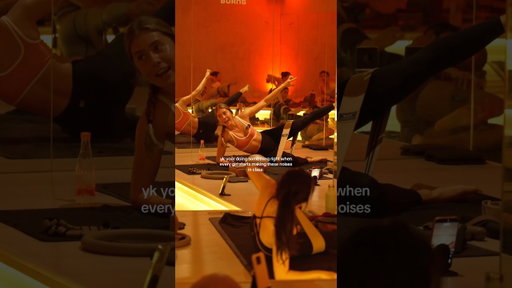 Sounds of enjoyment #fitnessinstructor #intenseworkout #matpilates #workout