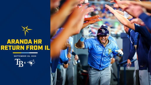Aranda Homers in First Game Back from IL