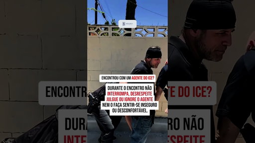 ⚠️ Mantenha a calma! Veja como se comportar durante um encontro com um agente do ICE.