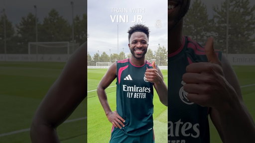 😉 TRAIN WITH VINI JR. #RealMadrid #ViniJr